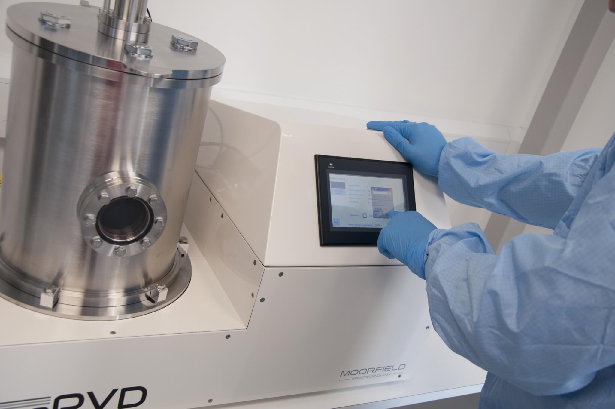 nanoPVD-T15A touchscreen control interface